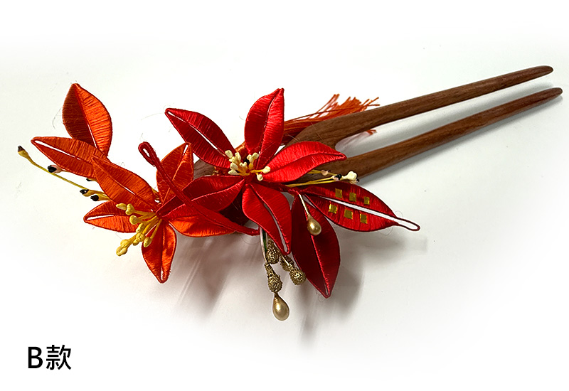 客家纏花雙花飾